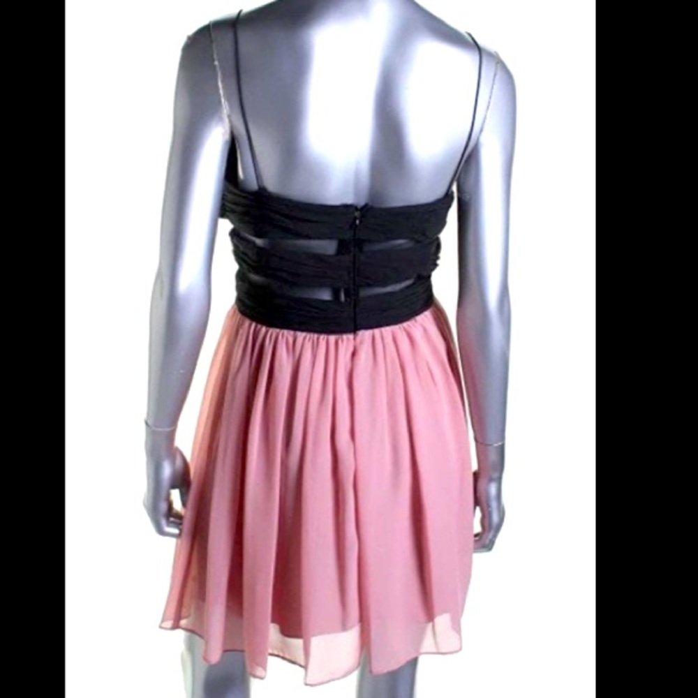ADRIANNA PAPELL for HAILEY LOGAN Two Tone short Chiffon Dress. size 13/14J NWT - Picture 3 of 7